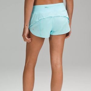Lululemon Light Blue Speed Up Shorts 2.5